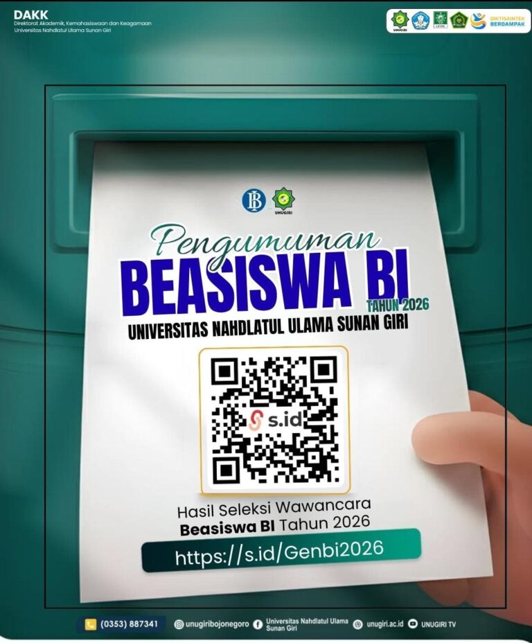 Membanggakan! 18 Mahasiswa HES UNUGIRI Berhasil Raih Beasiswa Bank Indonesia 2026
